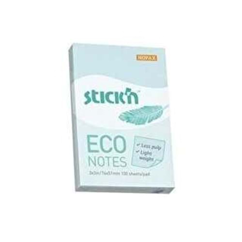 Gipta Gipta Stickn 76X51 Eco Notes Pastel Mavi 100Yp
