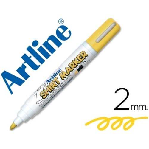 Artline Shirt Marker Tişört Markörü Uç : 2.0 Mm Sarı