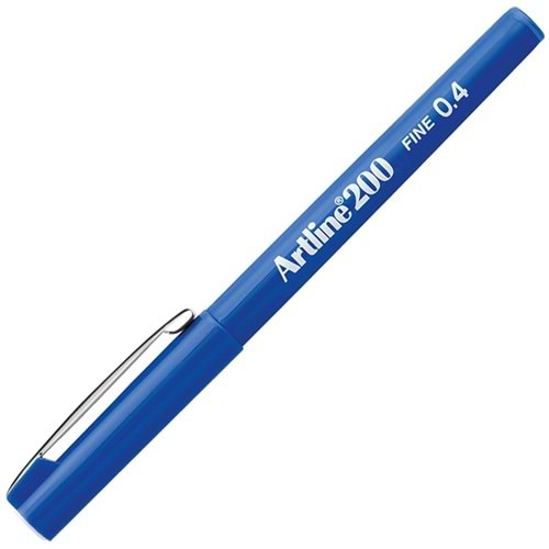 Artline 200N Fine Keçe Uçlu Yazı Kalemi Uç:0,4Mm Mavi