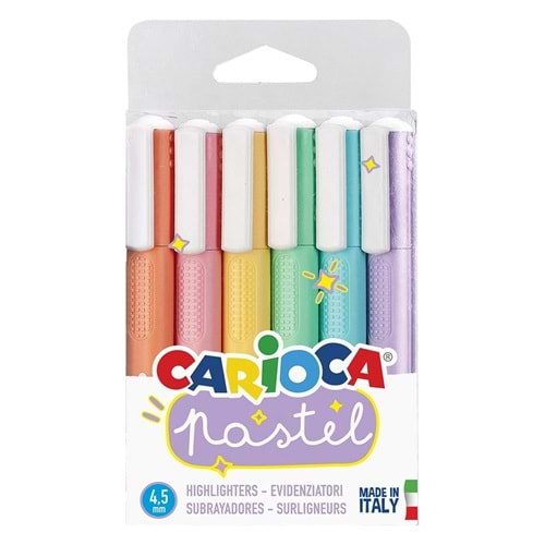 43033 Carioca Pastel İşaretleme Kalemi 6 Renk