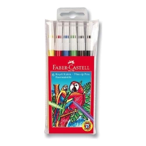 Faber Castell Keçeli Kalem Yıkanabilir 6 Li