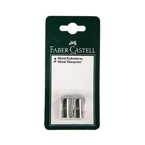 Faber Castell Bls.Metal Üçgen Kalemtraş 2 Li