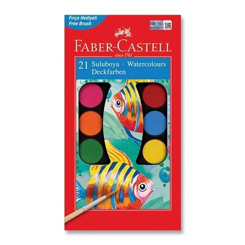 Faber Castell Sulu Boya Redline 21 Renk Büyük Boy