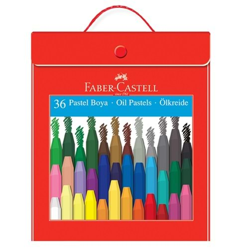 Faber-Castel Plastik Çantalı 36 Renk Pastel Boya