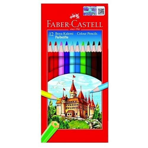 Faber Castell Kuru Boya Kalemi Redline 12 Li Tam Boy