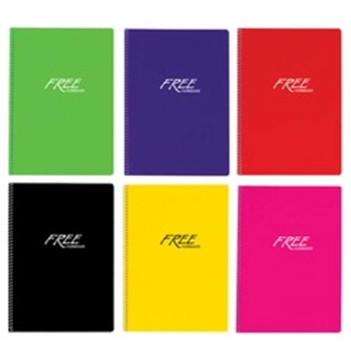 Keskin A4 80 Yp.Düz ( Çizgisiz ) Pp Kapak Free Defter