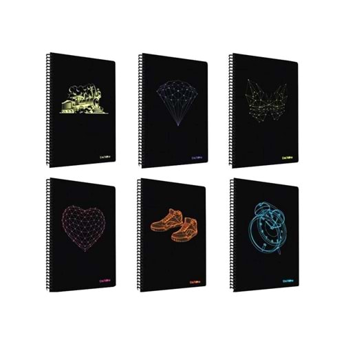 Çınar Freestyle Spiralli Pp Kapak A4 72 Yaprak Kareli Defter