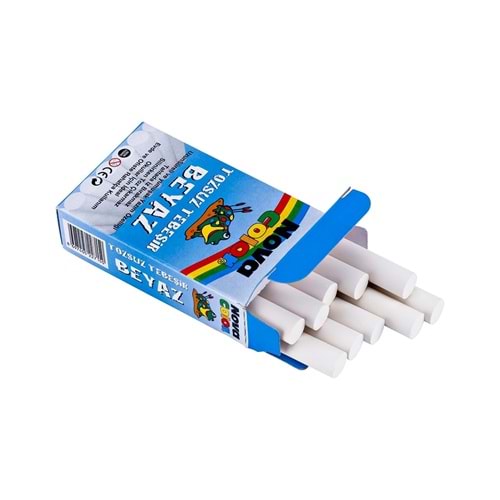 N.Color Tozsuz Tebesir Beyaz 10 Lu
