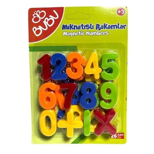 Bu-Bu Mıknatıslı Rakam 25 Parça