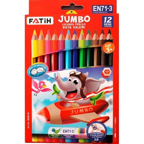 Fatih Kuruboya Jumbo 12 Renk Tam Boy