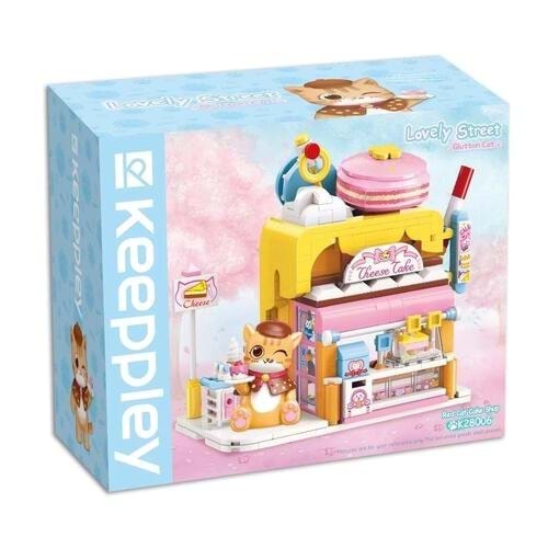 Keeppley Lovely Street Red Cat Cake Shop Block Oyuncak