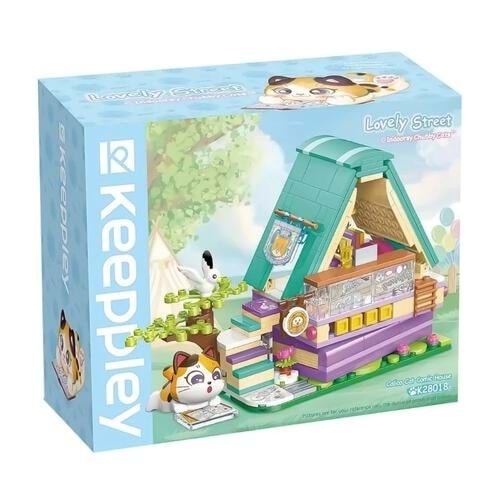 KP28018 Keeppley Lovely Street Calico Cat Comic House Blok Seti