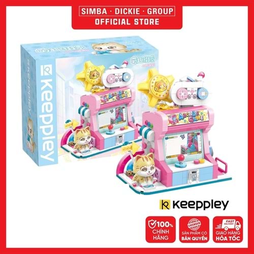 KP28019 Keeppley Orange Cat Game Room Blok Seti