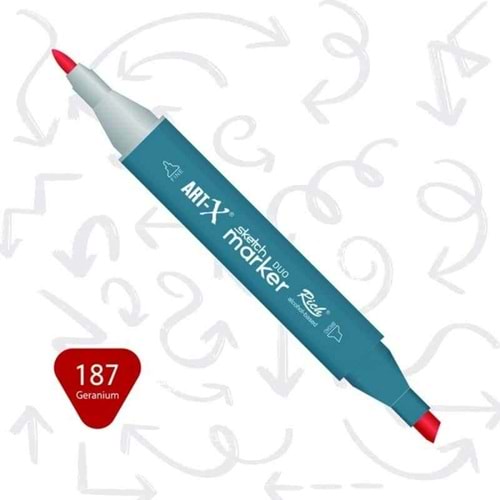 Art-X Sketch Marker Kalem Duo 187