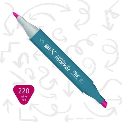 Art-X Sketch Marker Kalem Duo 220