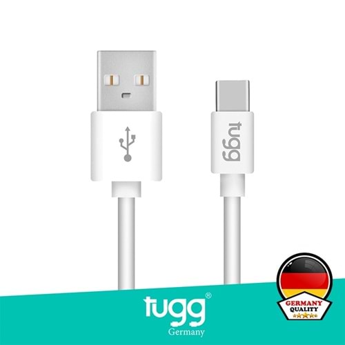 TUGG Germany Şarj ve Veri Kablosu USB-A Type-C 1M