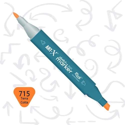 Art-X Sketch Marker Kalem Duo 715