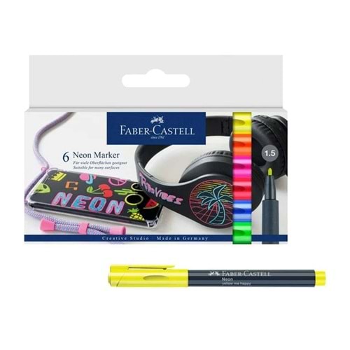Faber Neon Markör 6 LI Set