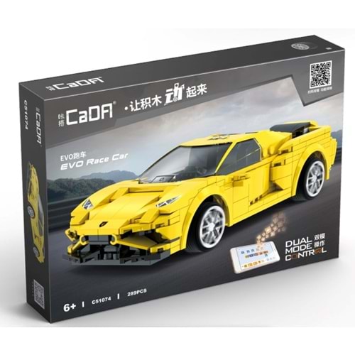 Cada Evo Race Car Uzaktan Kumandalı Block Oyuncak C51074W 289Pcs