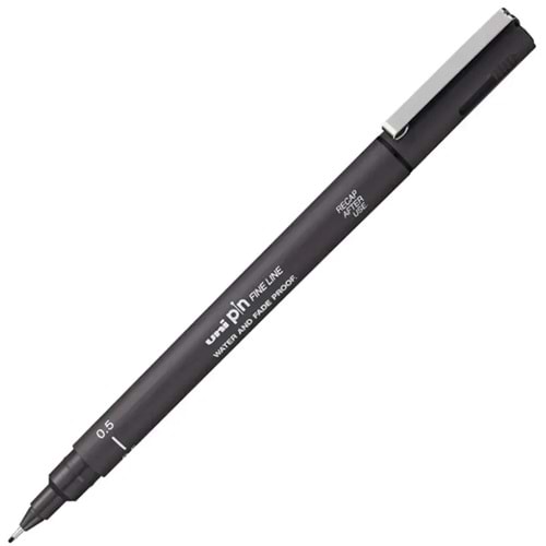 Uni-Ball Pin 05-200 M Fine Line Akrilik Uçlu Çizim Kalemi 0.5 mm Mavi