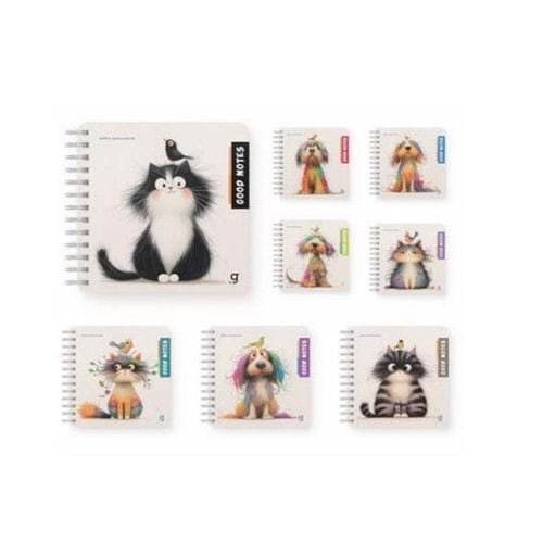 Gıpta Good Notes Sp.Sert Kapak Defter 16x16 80 Çizgili