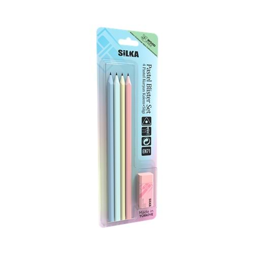 Silka Kurşun Kalem Seti Pastel+Silgi