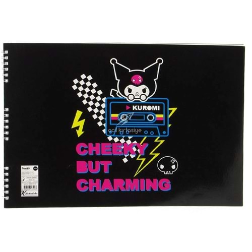 Kuromi 25*35 15 Yp. Spiralli Resim Defteri