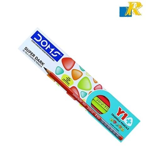 Doms Y1+ 12LI 2HB Uçgen Kurşun Kalem