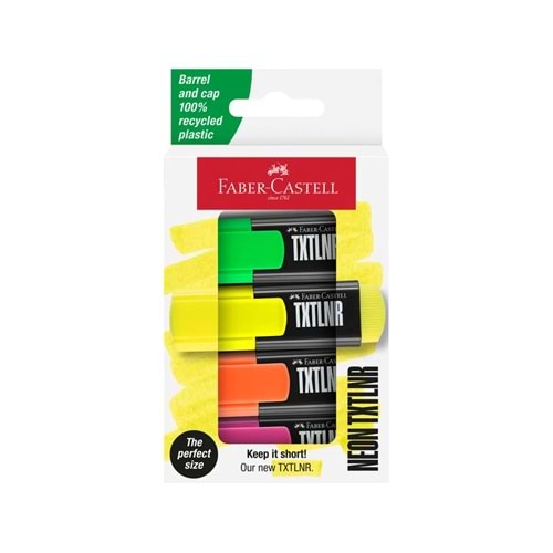 Faber Castell Textliner Fosforlu Kalem Mini 4 LÜ