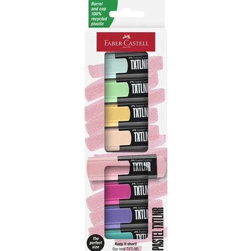 Faber Castell Textliner Fosforlu Kalem Mini Pastel 8 Li