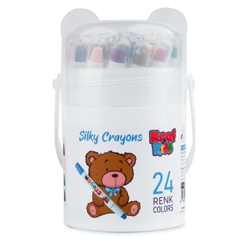 Kraf Kids Pastel Boya Siklly Crayon 24 LÜ