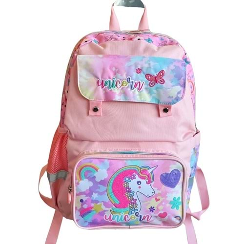 Dream Vest Pembe Unicorn Üç Gözlü Sırt Çantası