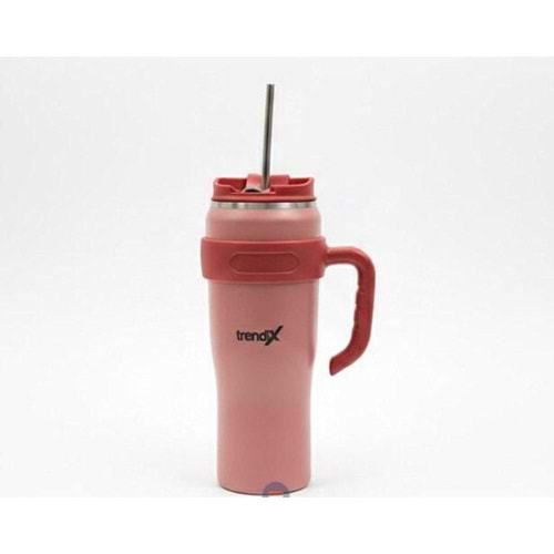 Trendix Çelik İçli Termos Bardak 1200 Ml. Kırmızı