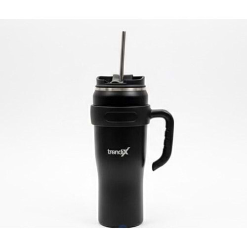 Trendix Çelik İçli Termos Bardak 1200 Ml. Siyah