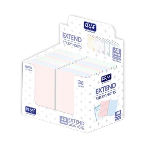 Kraf Yapışkanlı Not Kağıdı Extend 96x146 40 Yaprak
