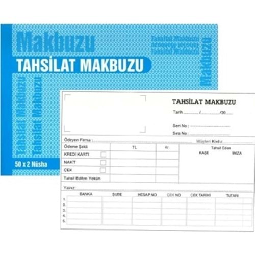 Gürmat Otokobili Tahsilat Makbuzu 2/50