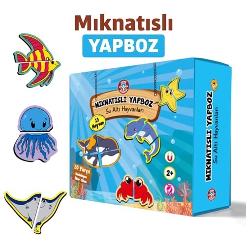 Çocuk Akademi Mıknatıslı Yapboz Su Altı Hayvanları