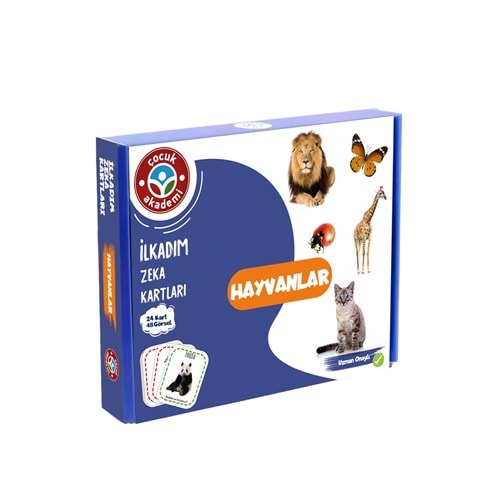 Çocuk Akademi İlk Adım Zeka Kartları Hayvanlar