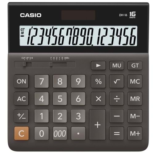 Casıo DH-16 BK Masaüstü Hesap Makinesi 16 Haneli