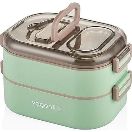 Vagon Life Lunch Box Çelik Xc-7081 1000 Ml Asorti