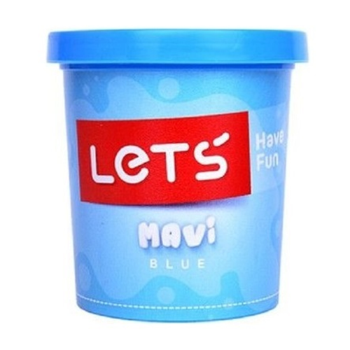 Lets Tek Renk Oyun Hamuru Mavi 110 gr