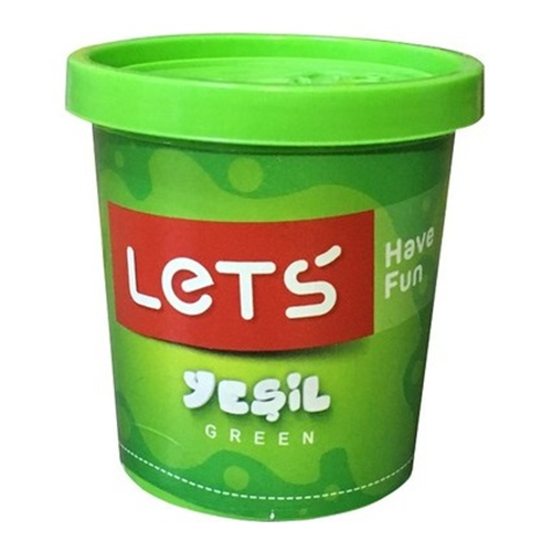 Lets Tek Renk Oyun Hamuru Yeşil 110 gr