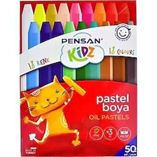Pensan Kidz Pastel Boya 18 Renk