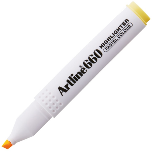 Artline 660 Fosforlu Kalem Kesik Uç Pastel Sarı