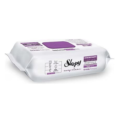 Sleepy Easy Clean Yüzey Temizlik Havlusu Çiçek Serisi Orkide Bahçesi (Mor)