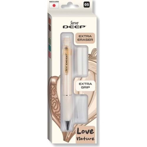 Serve Deep Kalem Grip+Silgi Yedekli Set 0.5 MM