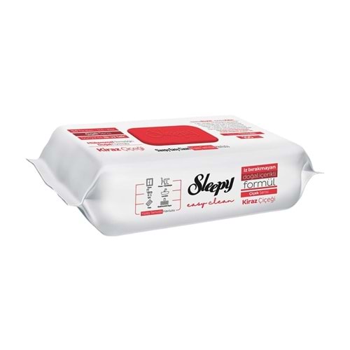 Sleepy Easy Clean Yüzey Temizlik Havlusu 100 lü Kiraz Çiçeği