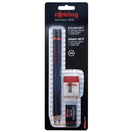 Rotring Sınav Seti Kurşun Kalem+Silgi+Kalemtraş 2090068WK