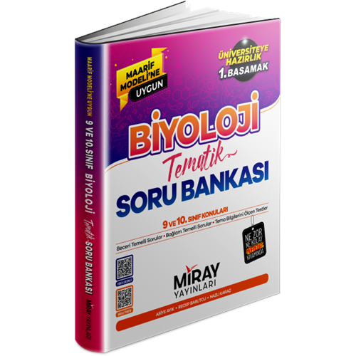 Miray Maarif Model TYT Biyoloji Soru Bankası (Üniversiteye Hazırlık 1. Basamak)