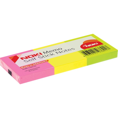 Noki Memo Yapışkanlı not Kağıdı 38*51 100yp Karışık Neon